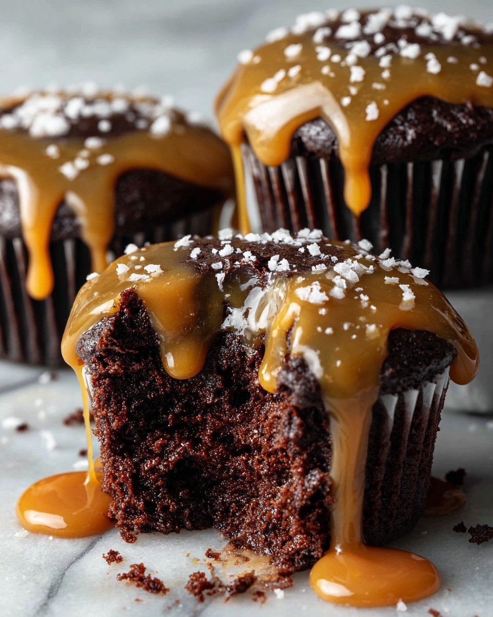 Irresistible Salted Caramel Lava Cupcakes Recipe - Recipe Image