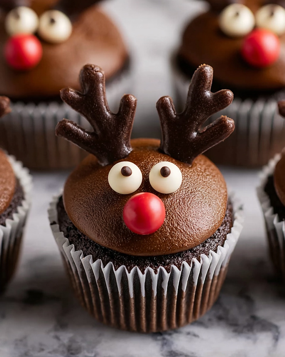 Reindeer Face Carrot Cupcakes Recipe - Recipe Image