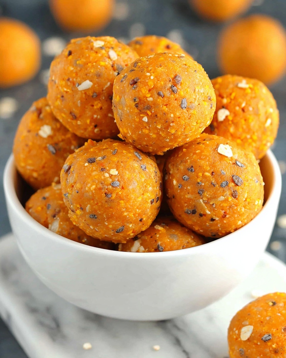 No-Bake Healthy Pumpkin Pie Energy Balls Recipe - Recipe Image