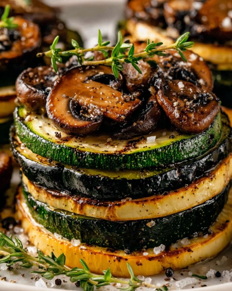 Garlic Herb Zucchini & Mushrooms Recipe