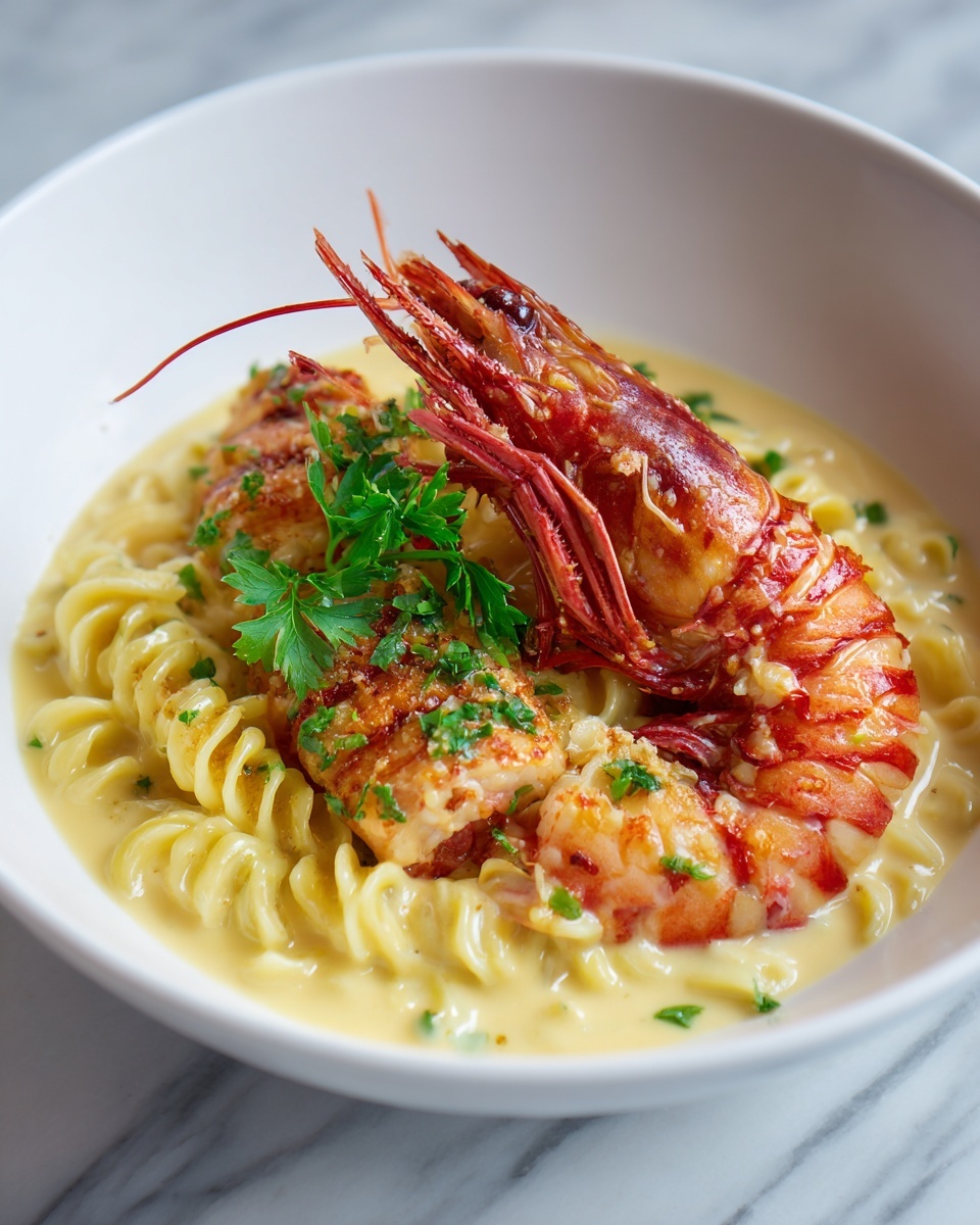 Creamy Lobster Curry Pasta Recipe - Recipe Image