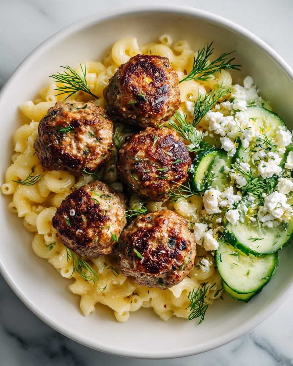Herby Greek Chicken Meatballs Recipe - Recipe Image