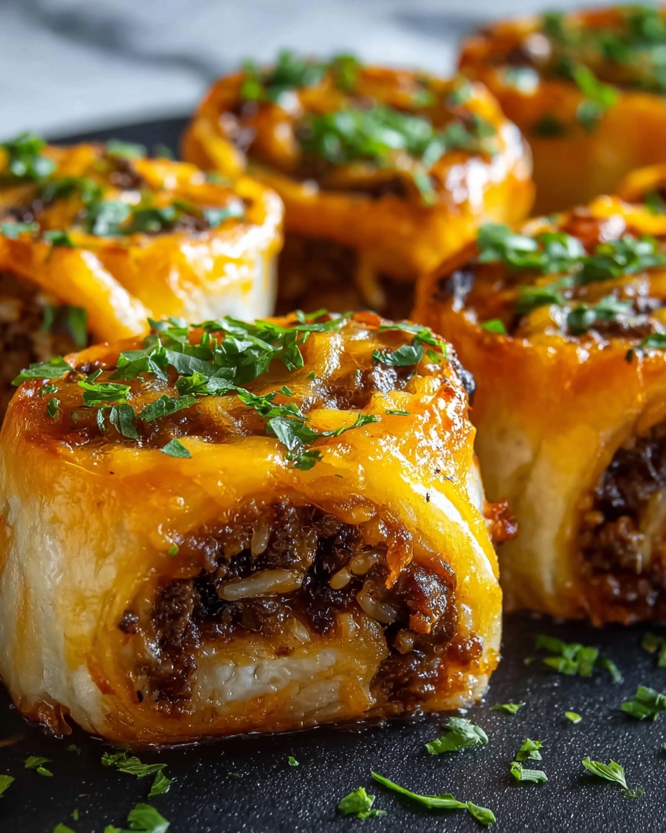 Cheesy Beefy Roll-Ups Recipe - Recipe Image