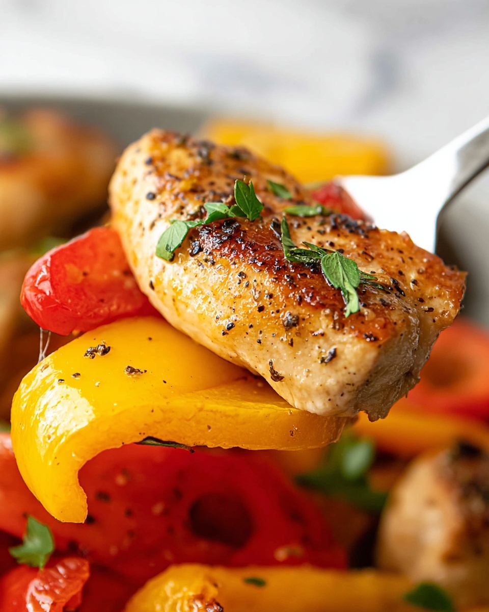 Balsamic Chicken and Peppers Recipe - Recipe Image