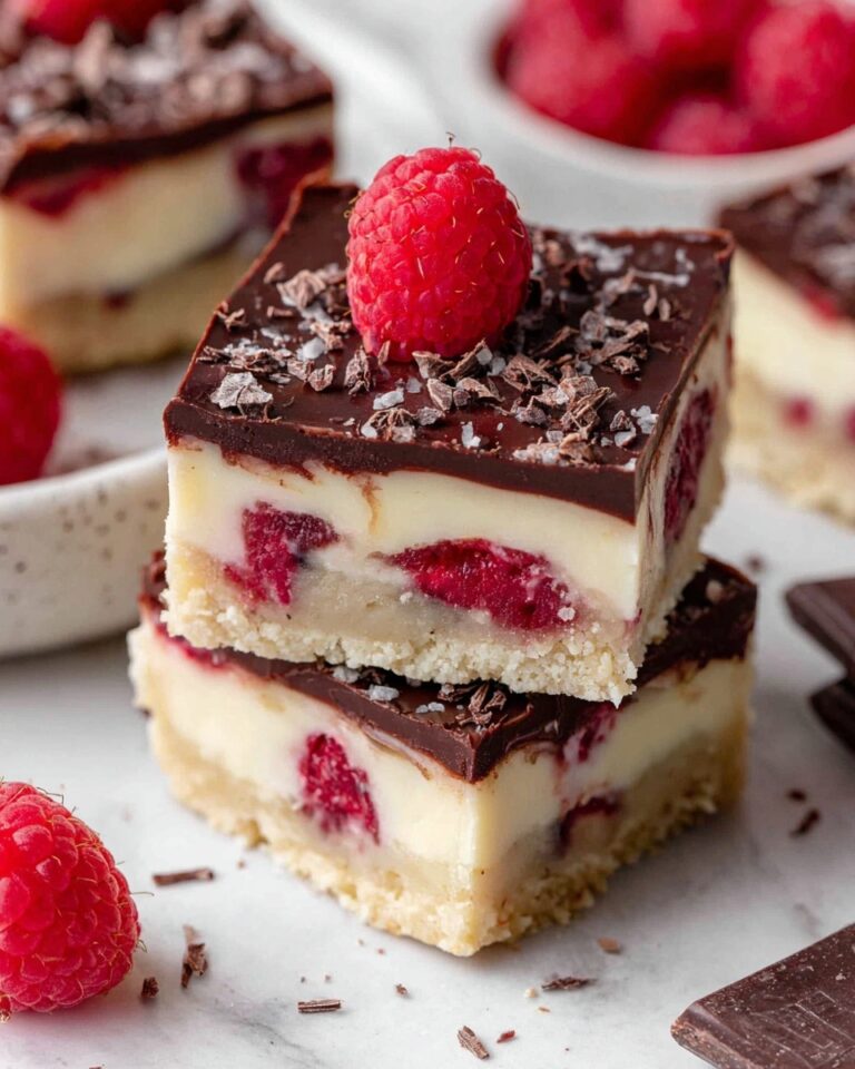 Dark Chocolate Raspberry Bars Recipe