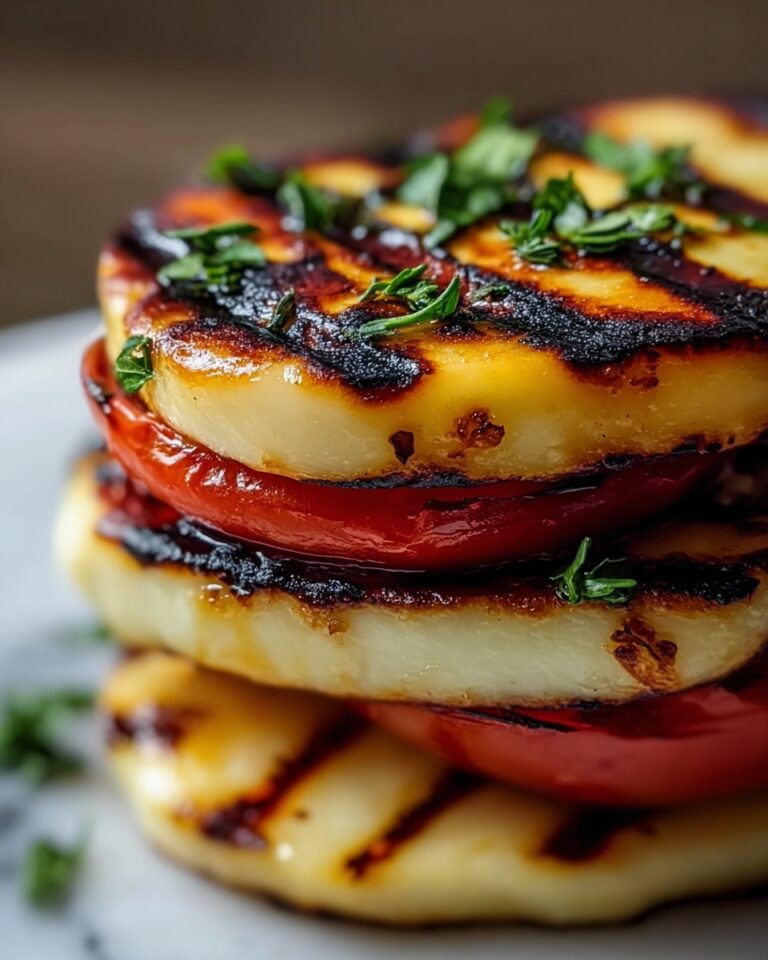 Grilled Vegetable and Halloumi Stack Recipe