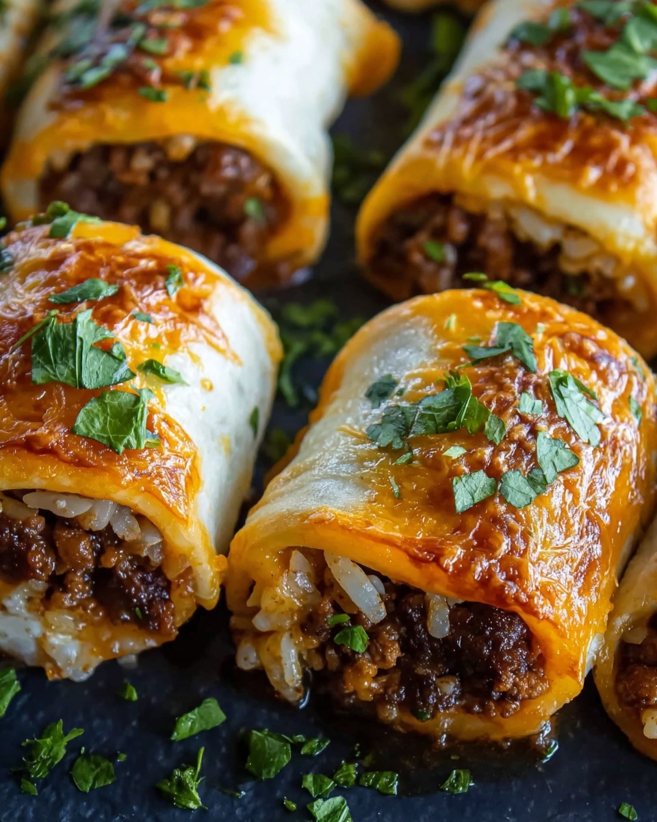 Cheesy Beefy Roll-Ups Recipe - Recipe Image