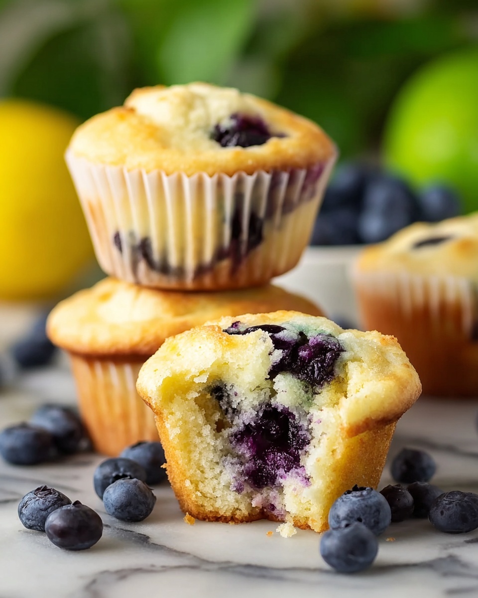 Lemon Blueberry Muffins Recipe - Recipe Image