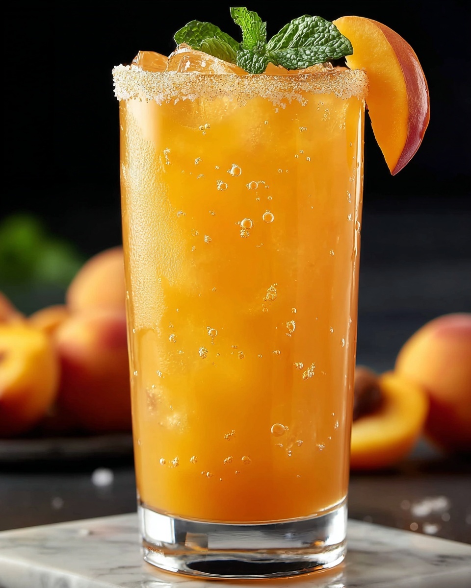 Golden Hour Peach Lemonade Recipe - Recipe Image