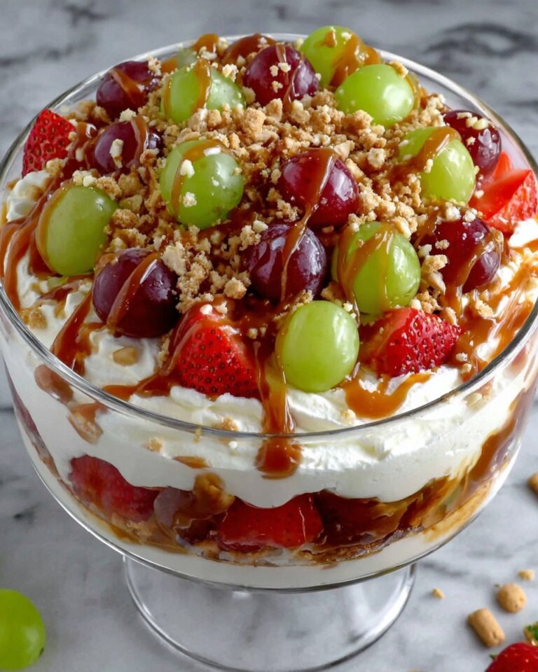 Caramel Crunch Cheesecake Fruit Salad Recipe