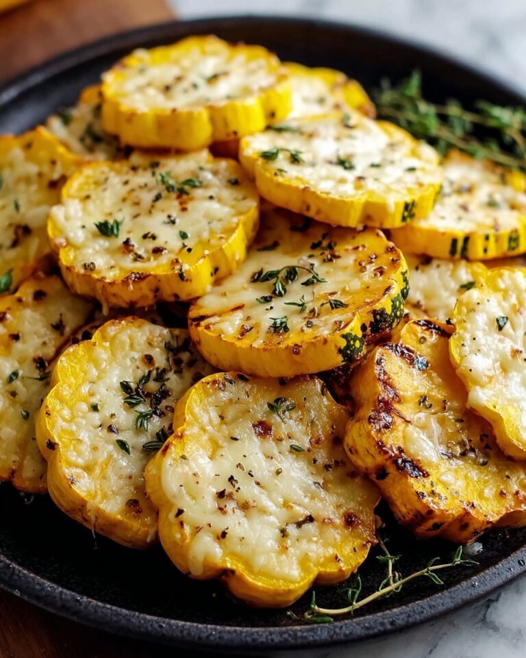 Crispy Baked Cheesy Squash Rounds Recipe