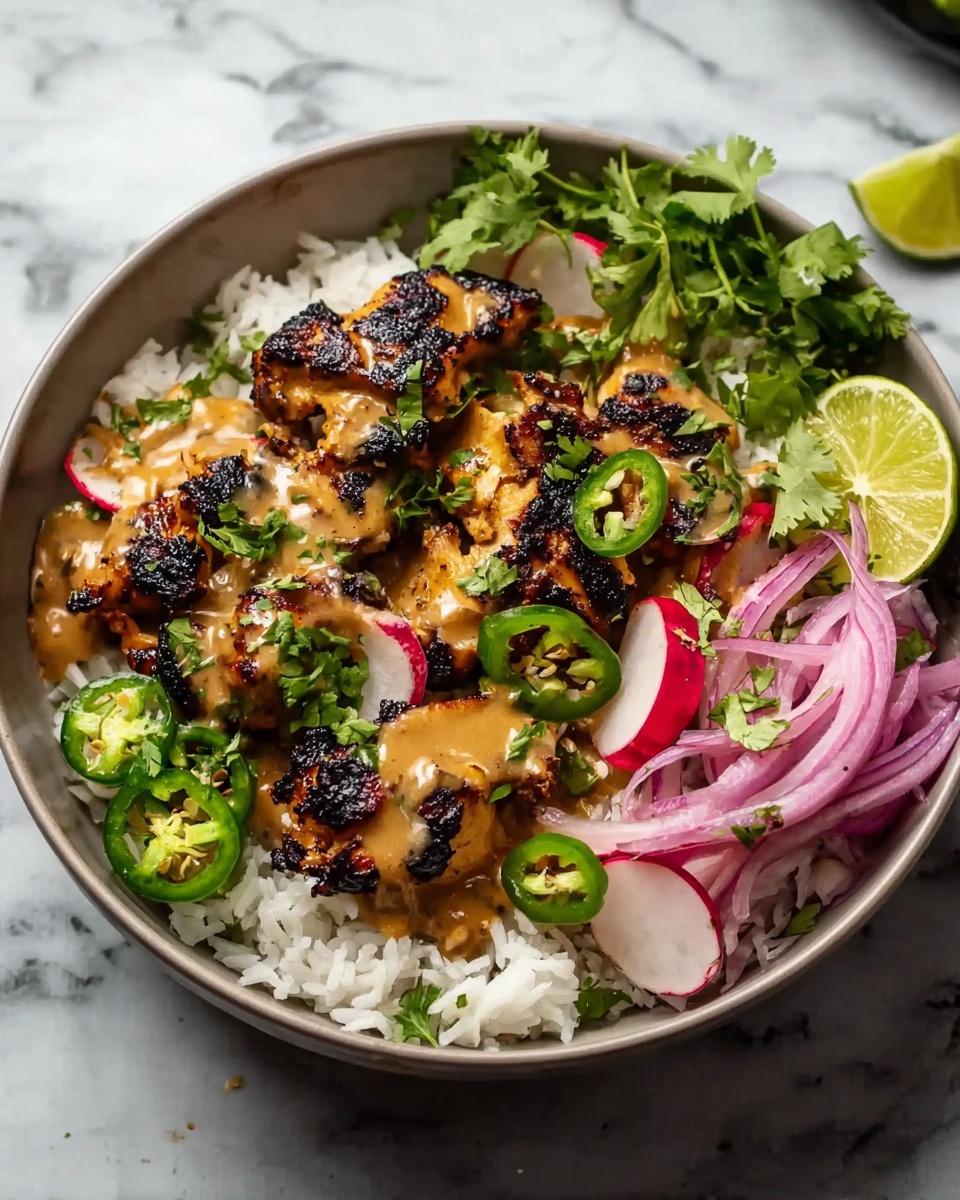 Chicken Satay Rice Bowls Recipe - Recipe Image