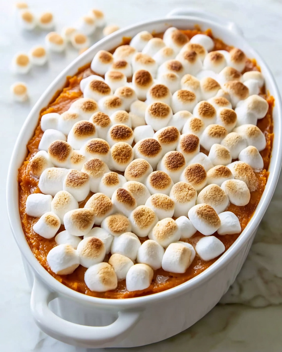 Sweet Potato Casserole with Marshmallow and Streusel Topping Recipe - Recipe Image