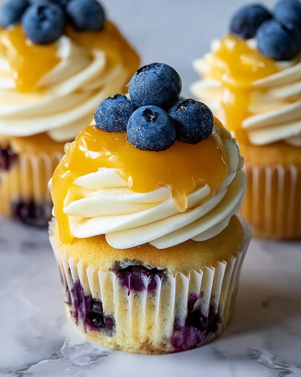 Lemon Blueberry Cupcakes Recipe - Recipe Image