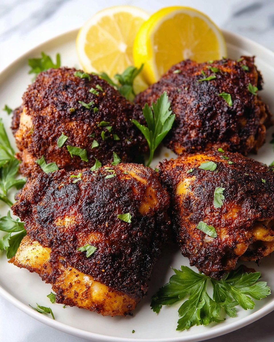 Air Fryer Crispy Chicken Thighs Recipe - Recipe Image