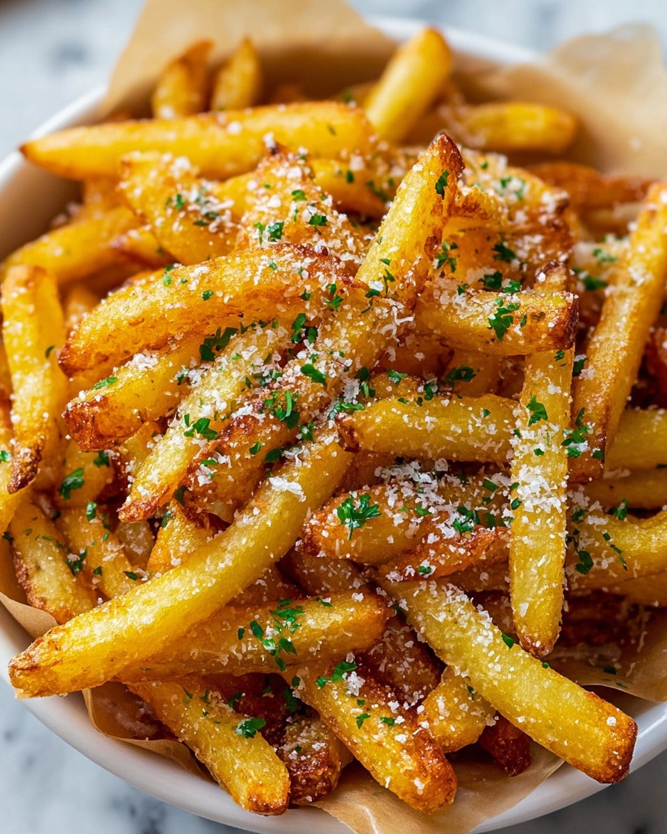 Crispy Air Fryer Garlic Fries Recipe - Recipe Image