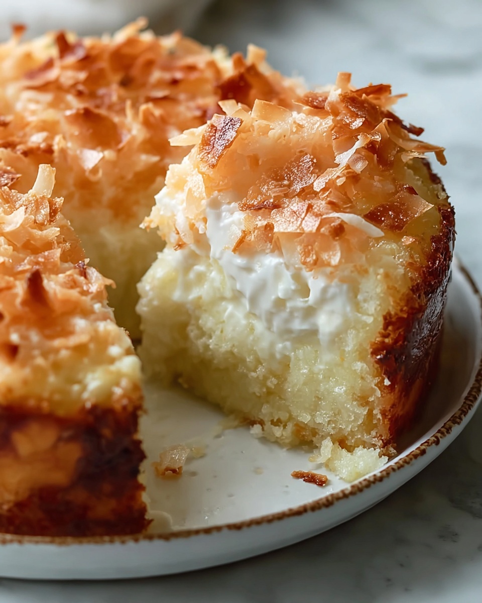 Coconut Cheesecake Bread Pudding Recipe - Recipe Image