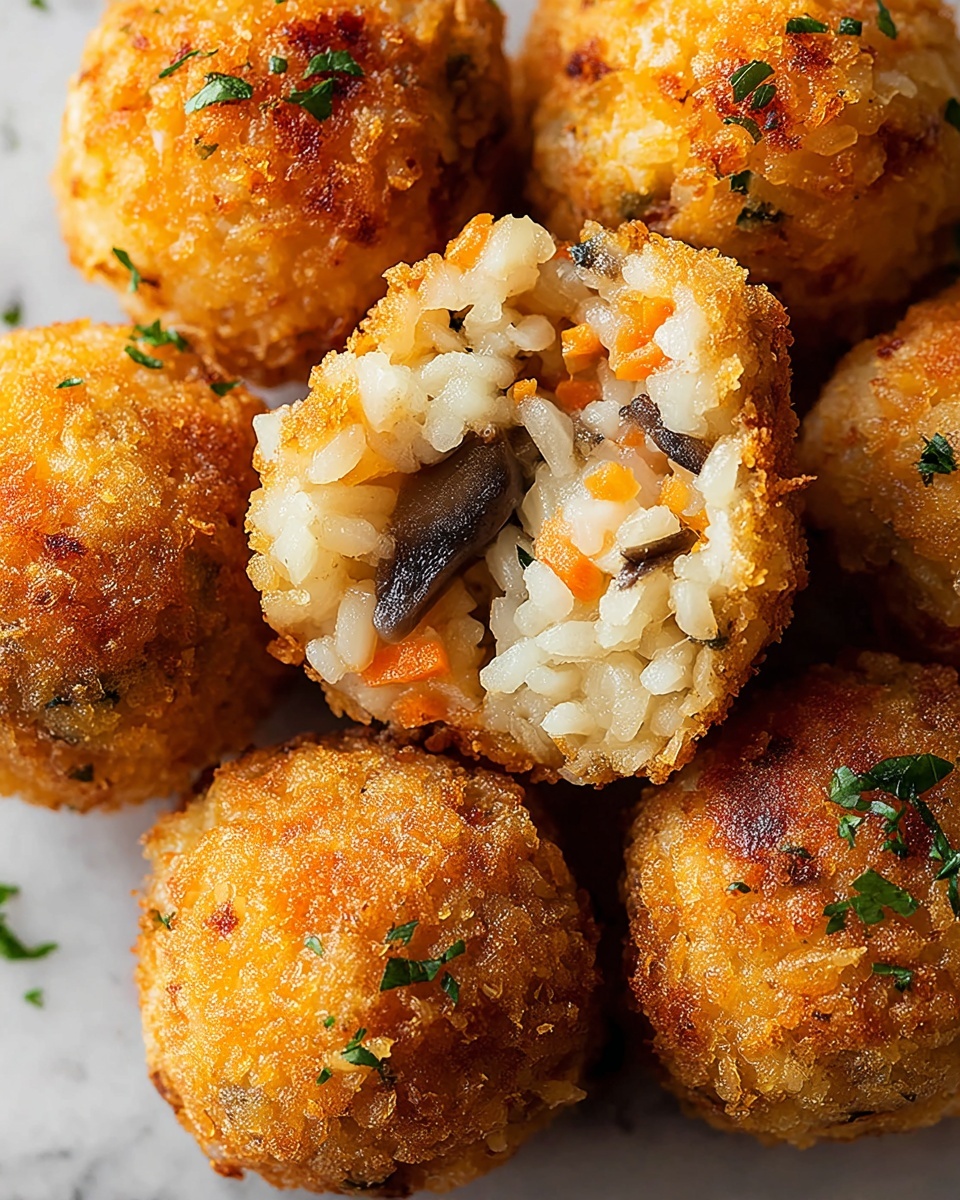 Creamy Risotto Arancini with Gruyère and Marinara Dipping Sauce Recipe - Recipe Image