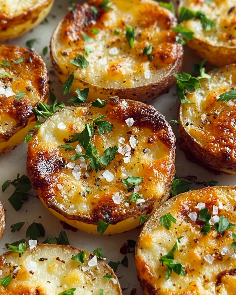 Mini Baked Parmesan Potato Rounds Recipe - Recipe Image