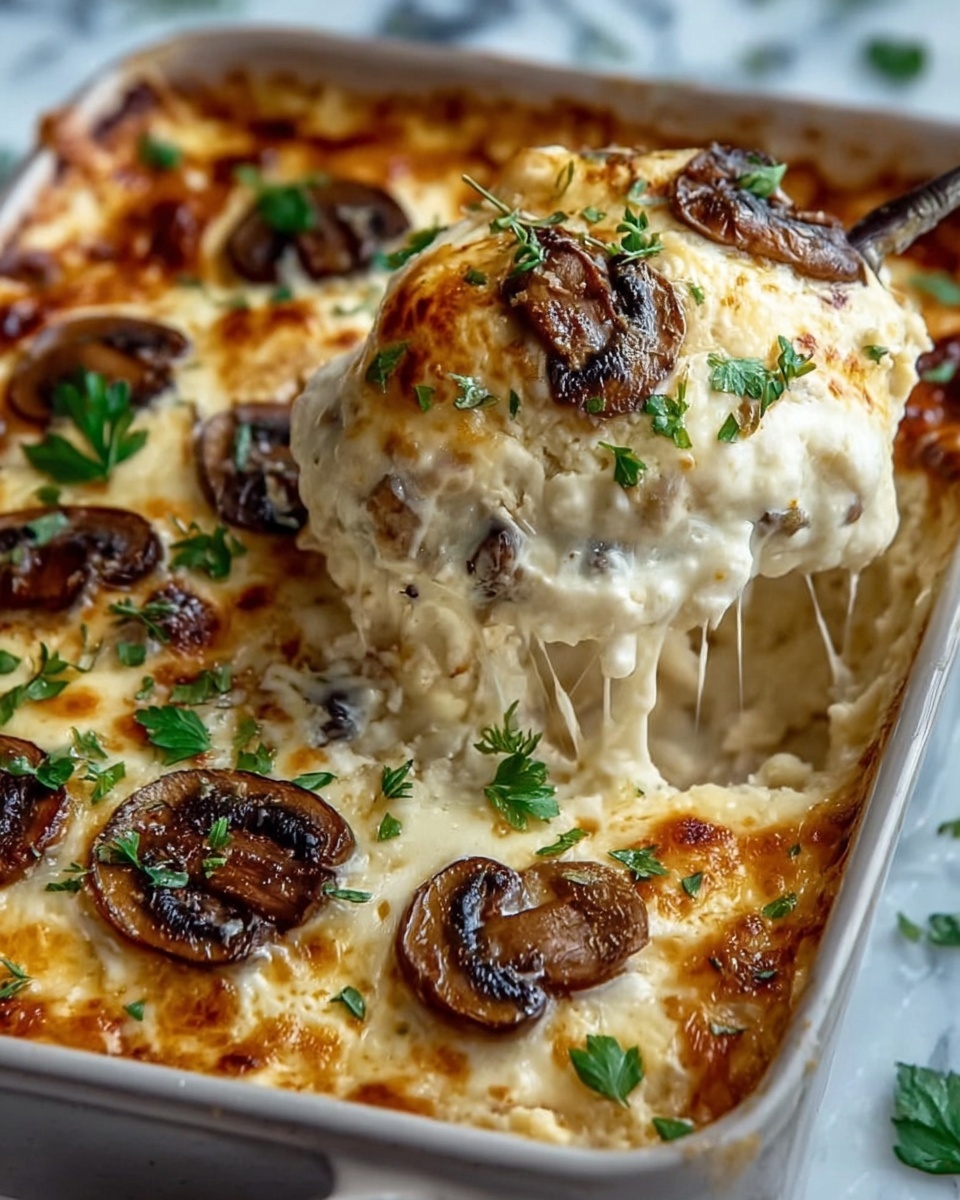 Creamy Stuffed Mushroom Dip Recipe - Recipe Image