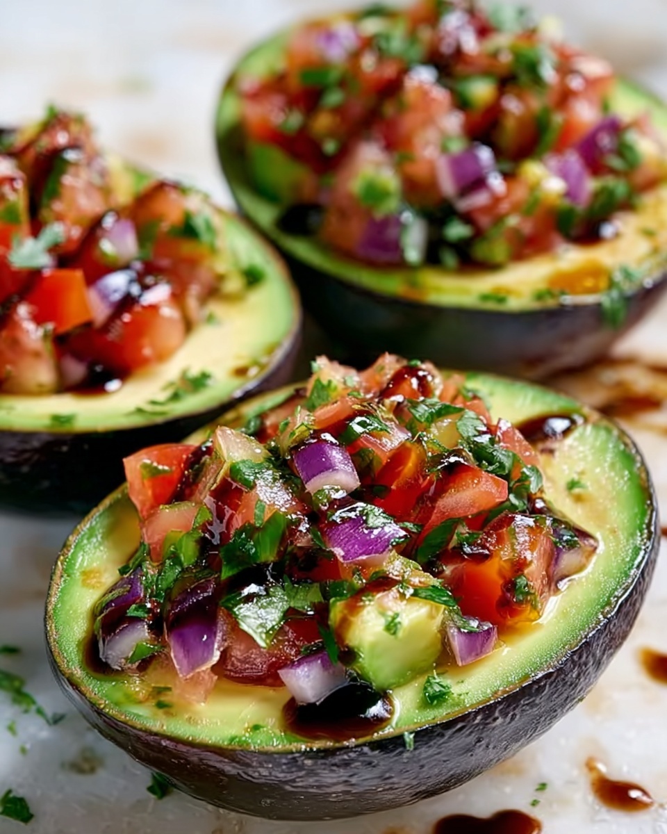 Bruschetta Stuffed Avocado Recipe - Recipe Image