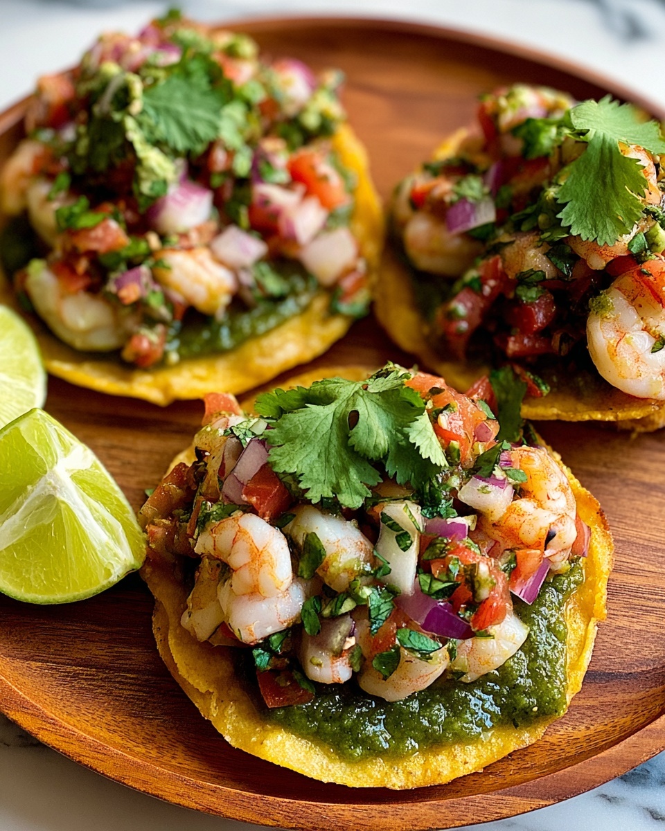 Citrus Shrimp Ceviche Tostadas Recipe - Recipe Image