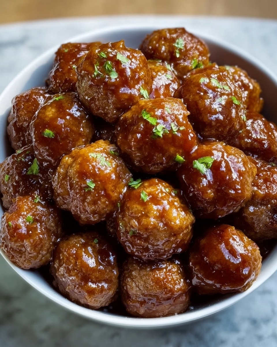 Slow Cooker Sweet & Savory Meatballs Recipe - Recipe Image