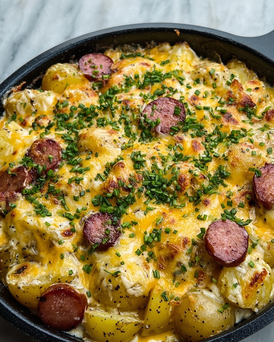 Irresistible Cheesy Ranch Potatoes and Smoked Sausage Recipe - Recipe Image