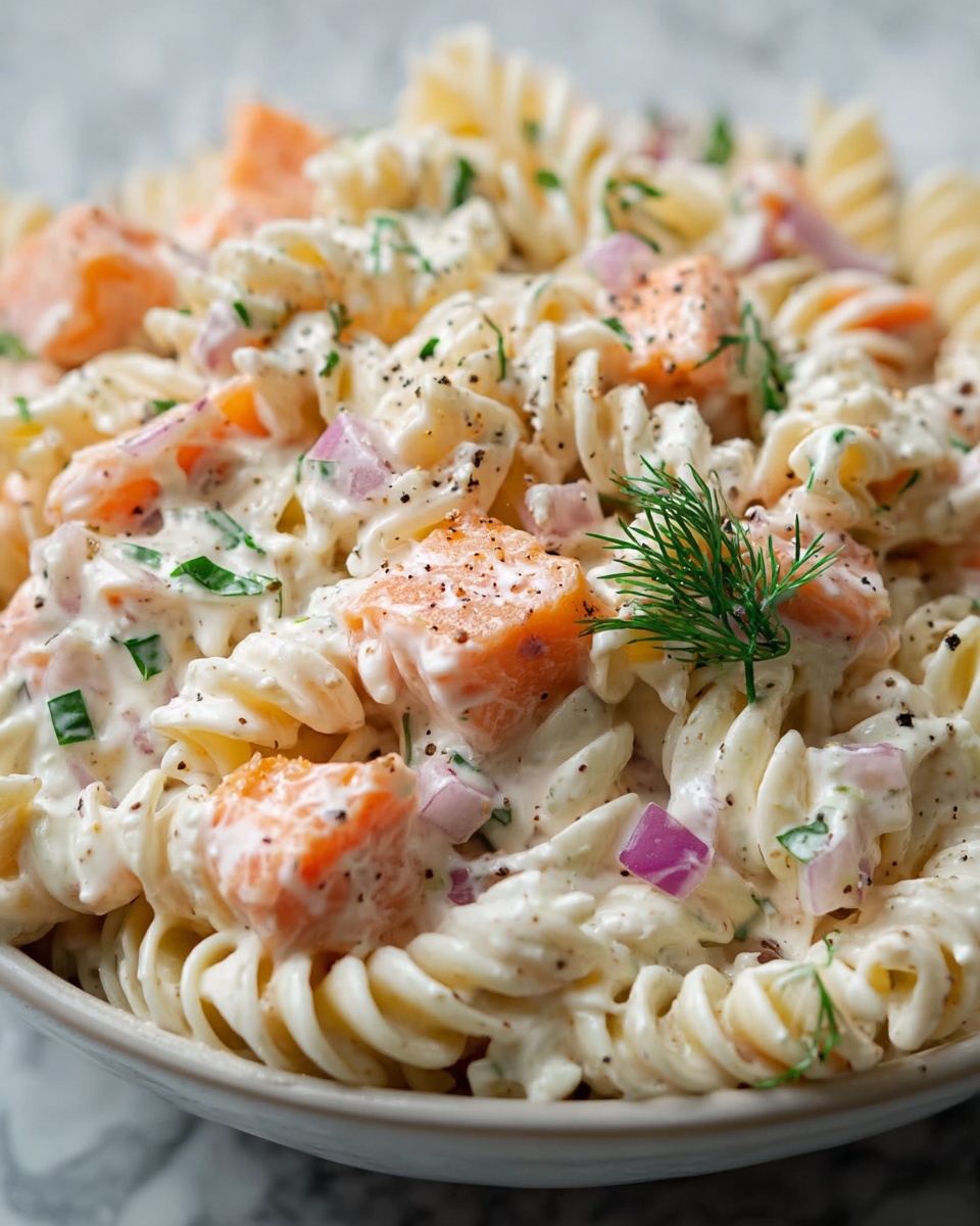 Smoked Salmon Pasta Salad Recipe - Recipe Image