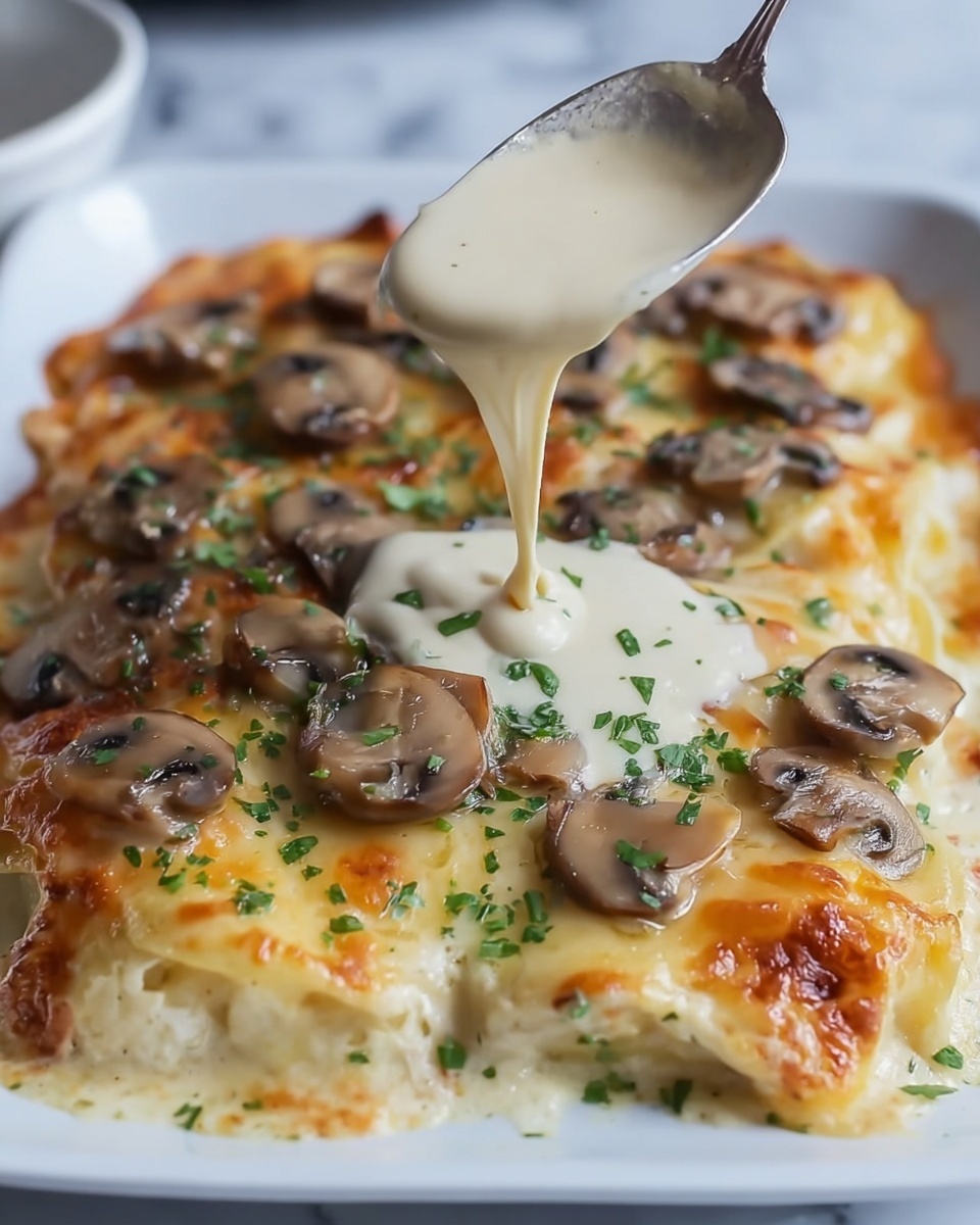 Chicken and Mushroom Gratin Recipe - Recipe Image