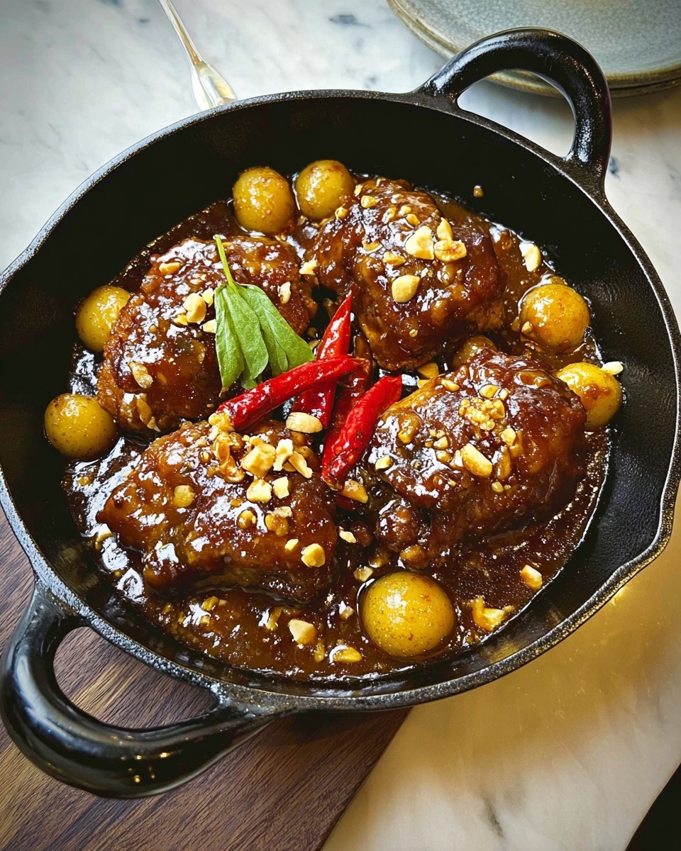 Braised Nutty Satay Chicken Recipe - Recipe Image