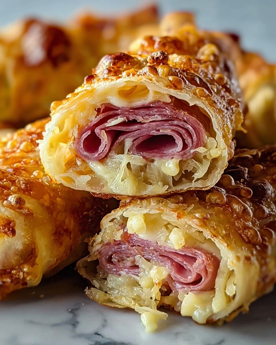 Corned Beef and Sauerkraut Egg Rolls Recipe - Recipe Image