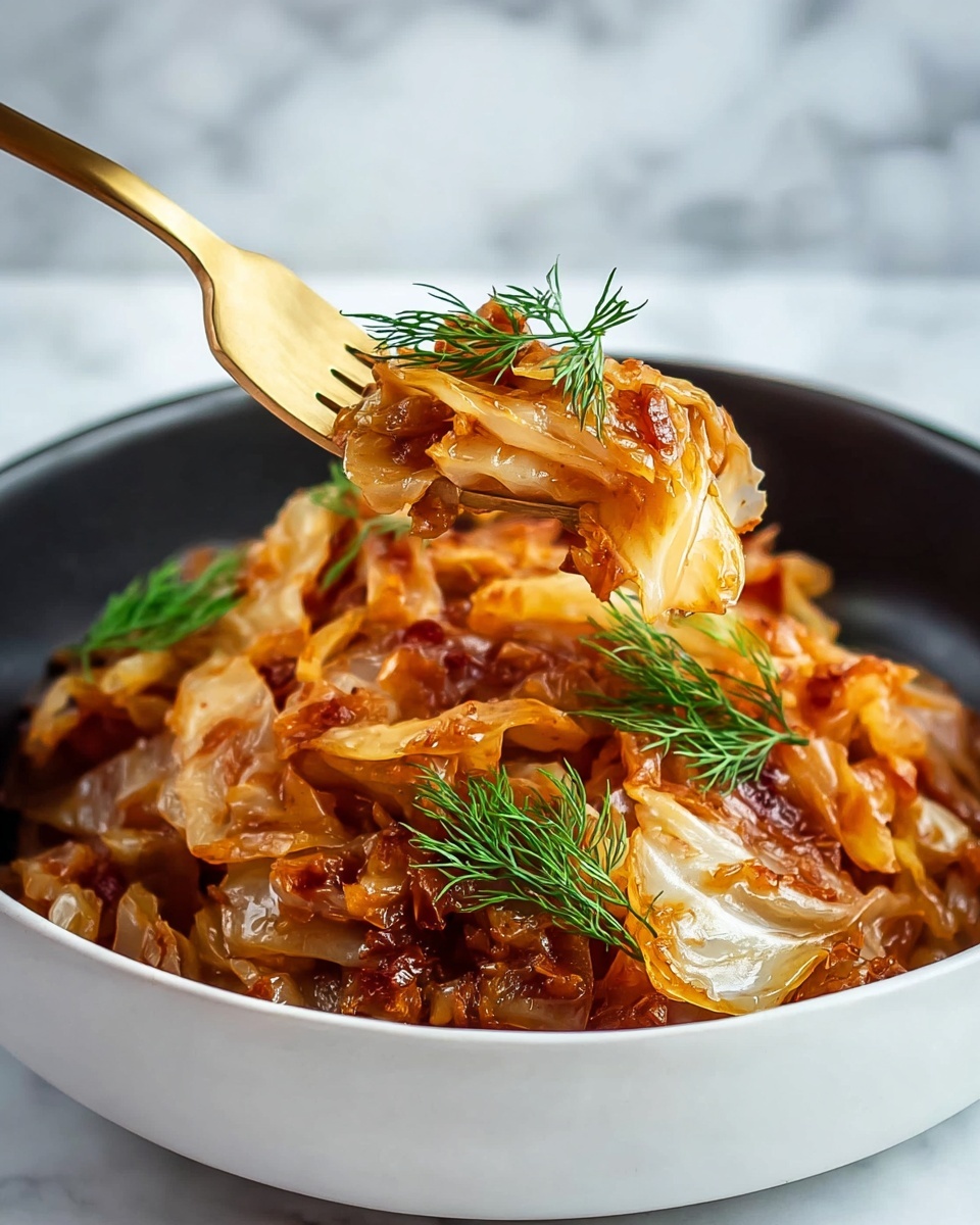 Mom's Braised Cabbage Recipe - Recipe Image