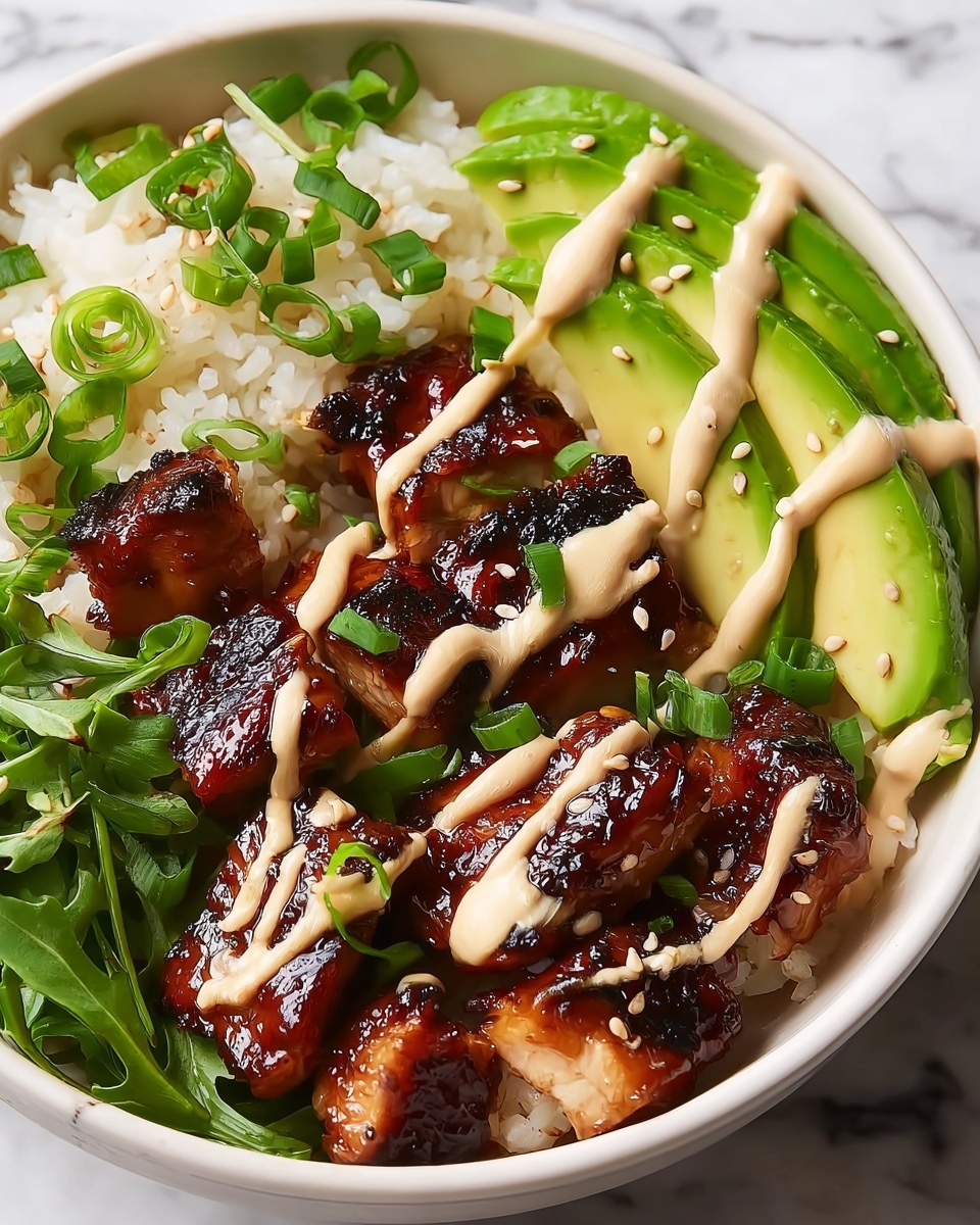 Sticky Chicken Rice Bowls Recipe - Recipe Image