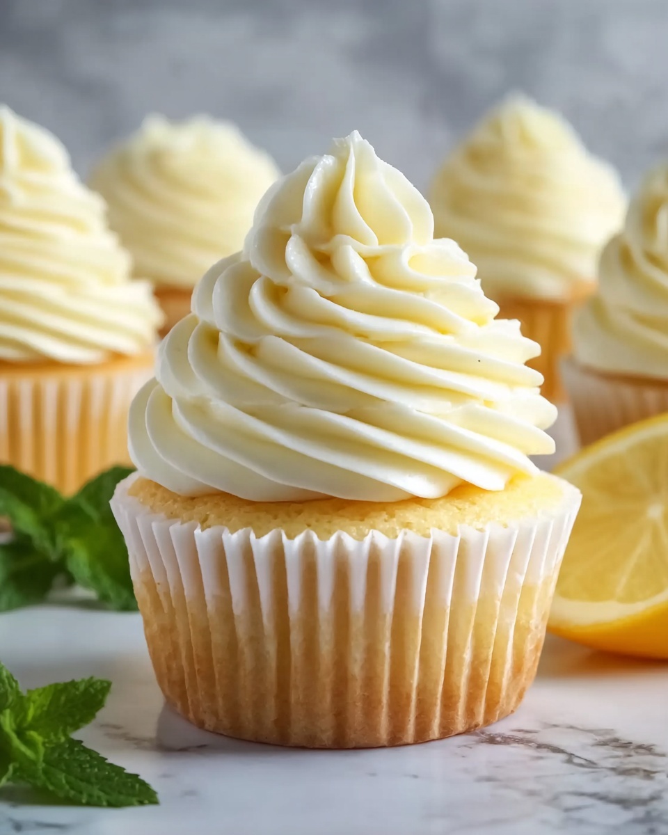 Lemon Cupcakes with Cream Cheese Frosting Recipe - Recipe Image