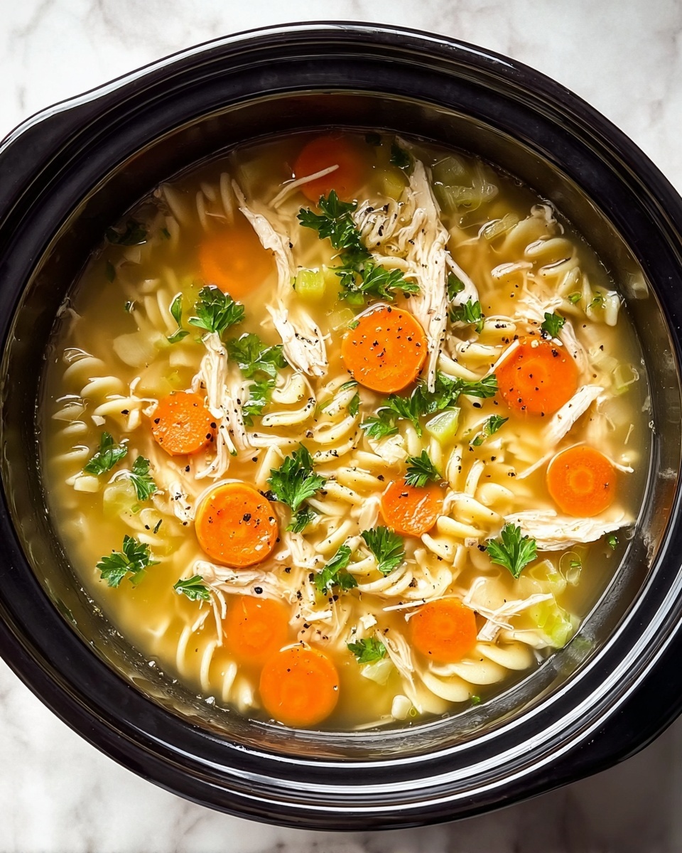 Crockpot Chicken Noodle Soup Recipe - Recipe Image