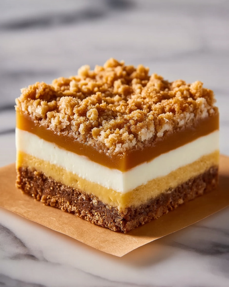 Vegan Pumpkin Cheesecake Bars Recipe - Recipe Image