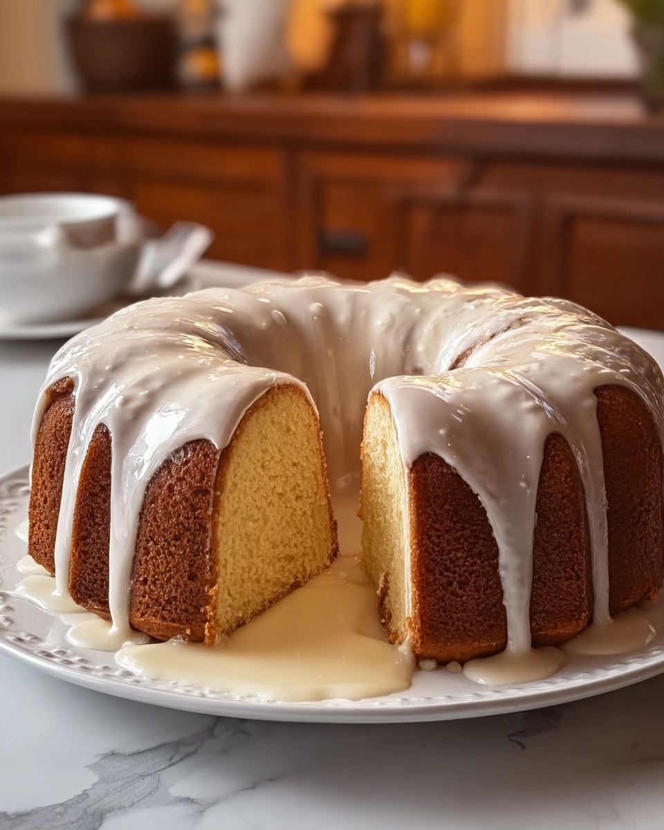 Sour Cream Pound Cake with Lemon Glaze Recipe - Recipe Image