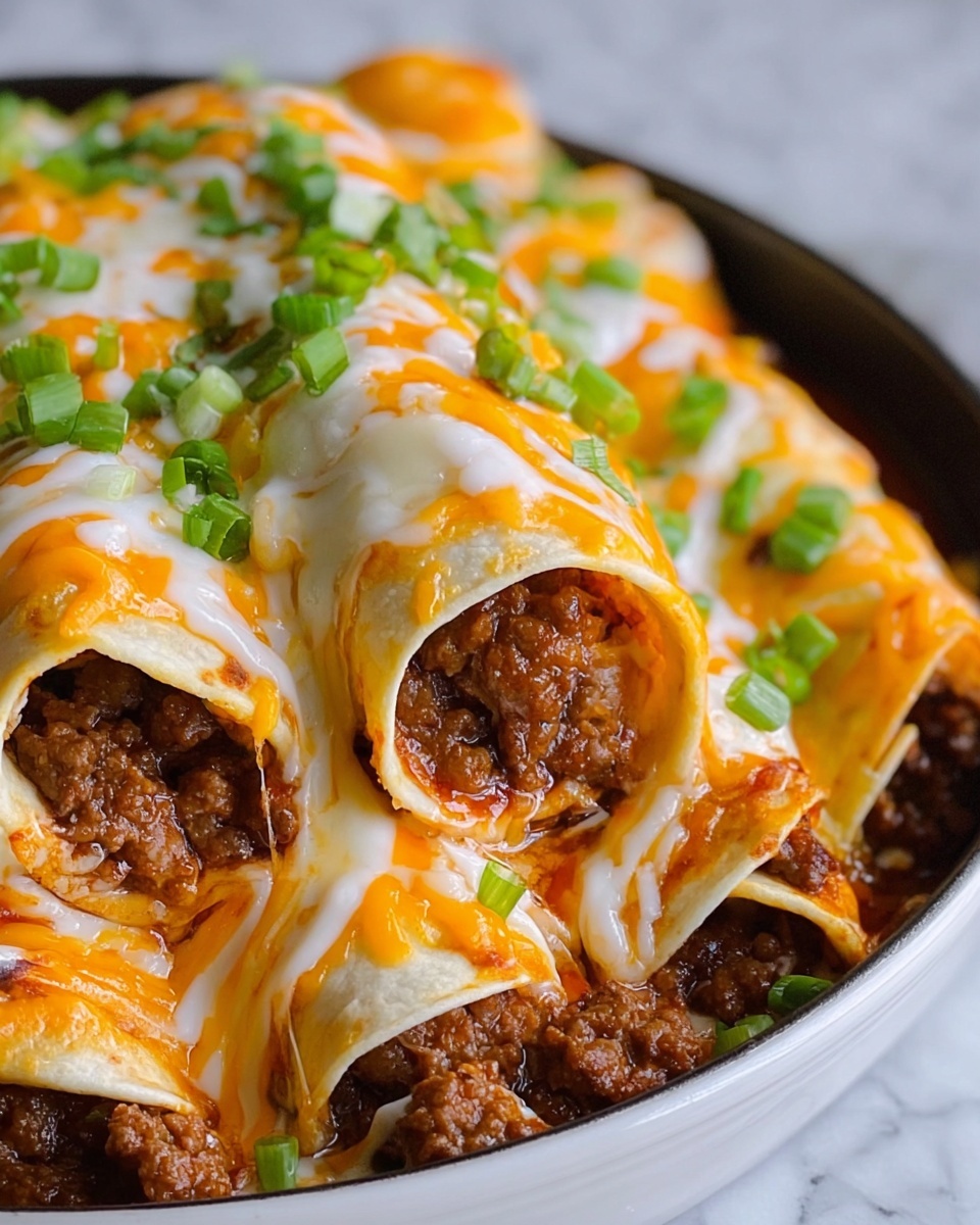 Cheesy Beef Taco Roll-Ups Recipe - Recipe Image