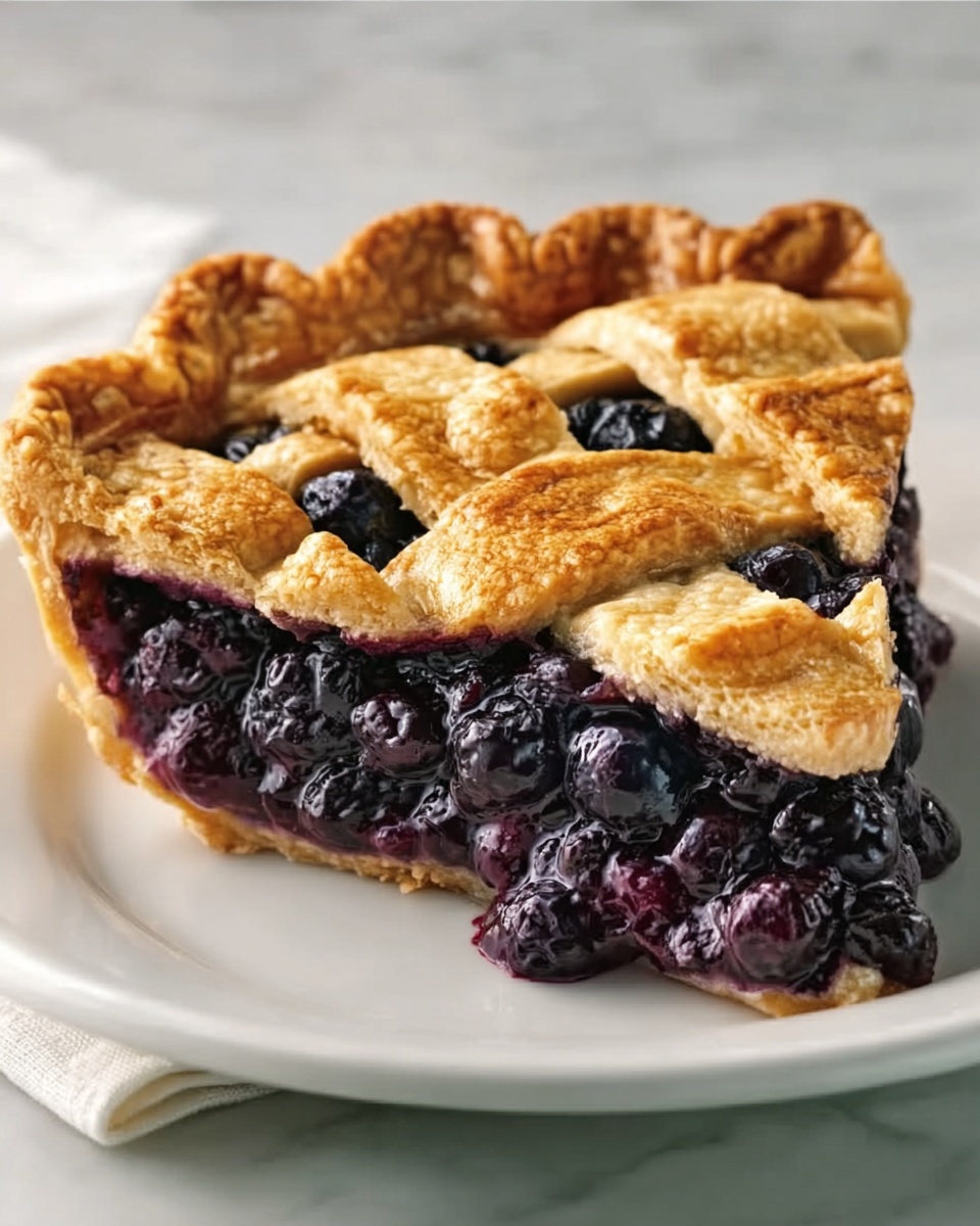 The Best Blueberry Pie: Sweet & Creamy Perfection Recipe - Recipe Image