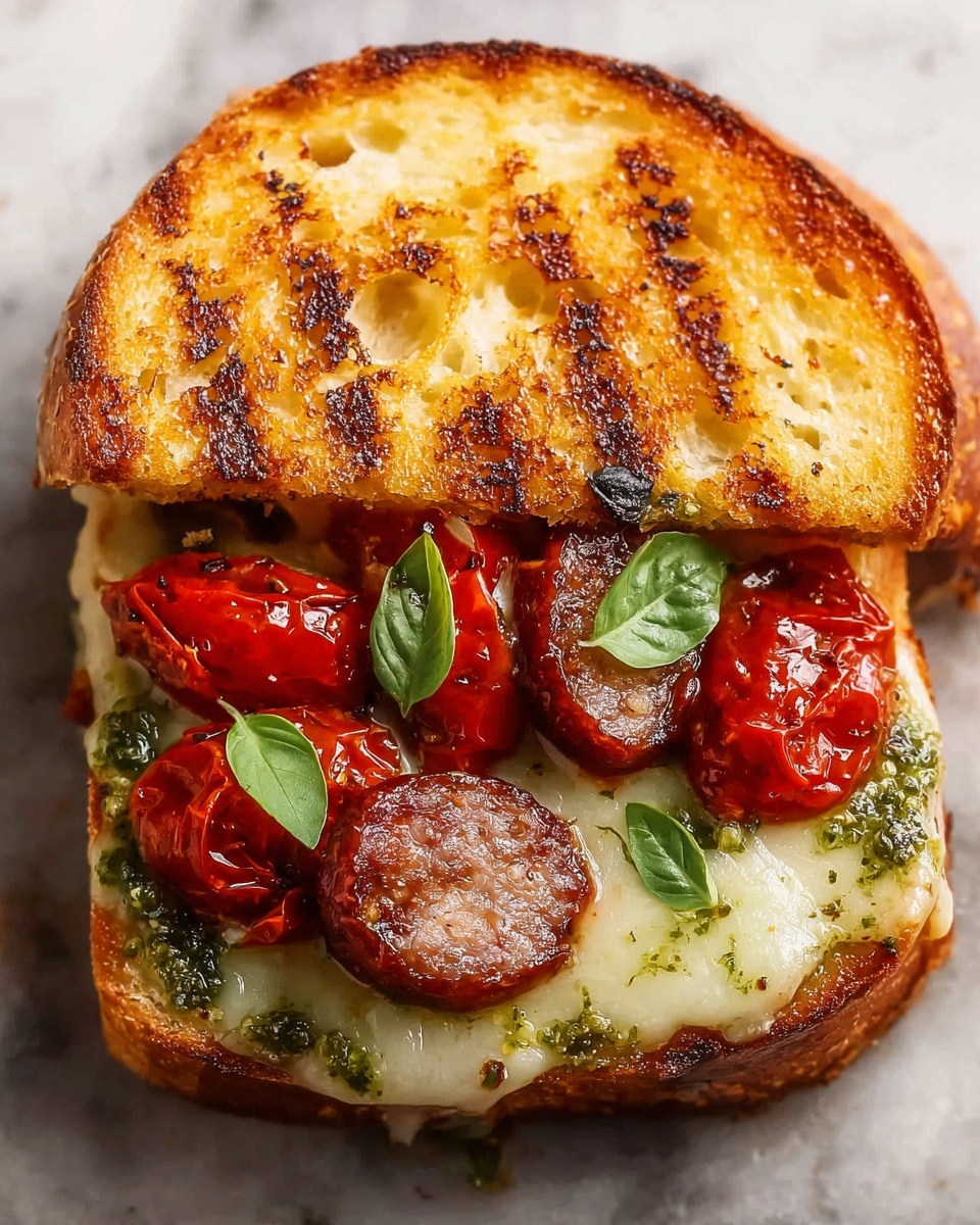 Toasted Tuscan Sausage Sandwich Recipe - Recipe Image