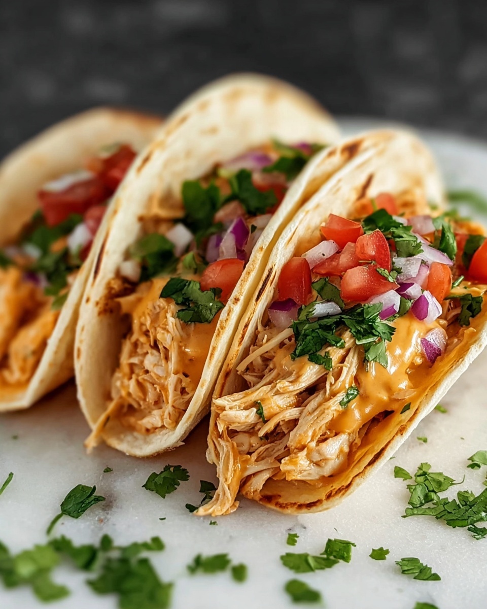 Queso Chicken Tacos Recipe - Recipe Image