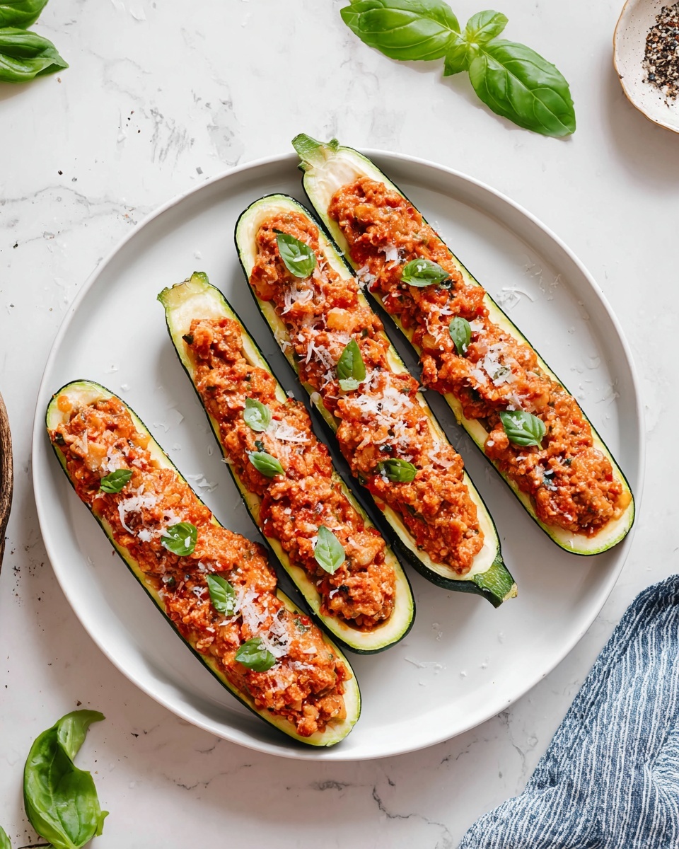 Turkey and Veggie Stuffed Zucchini Boats Recipe - Recipe Image