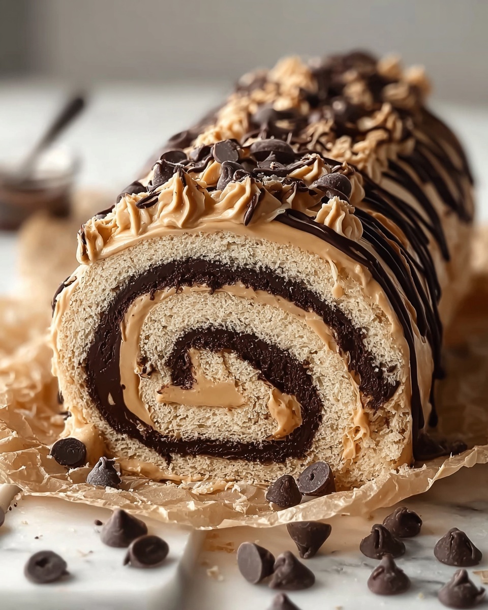 Chocolate Peanut Butter Dream Roll Recipe - Recipe Image