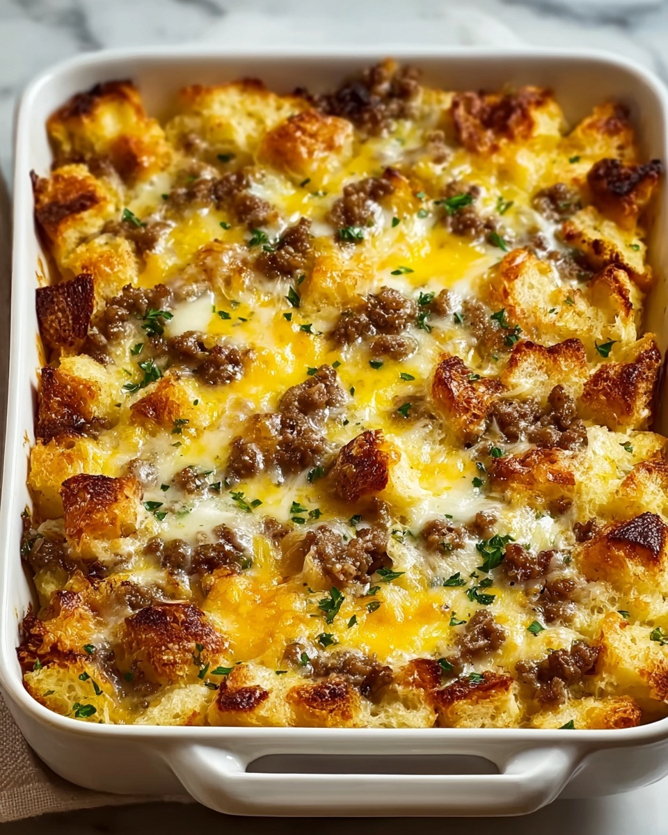 Biscuits and Gravy Hashbrown Breakfast Casserole Recipe - Recipe Image