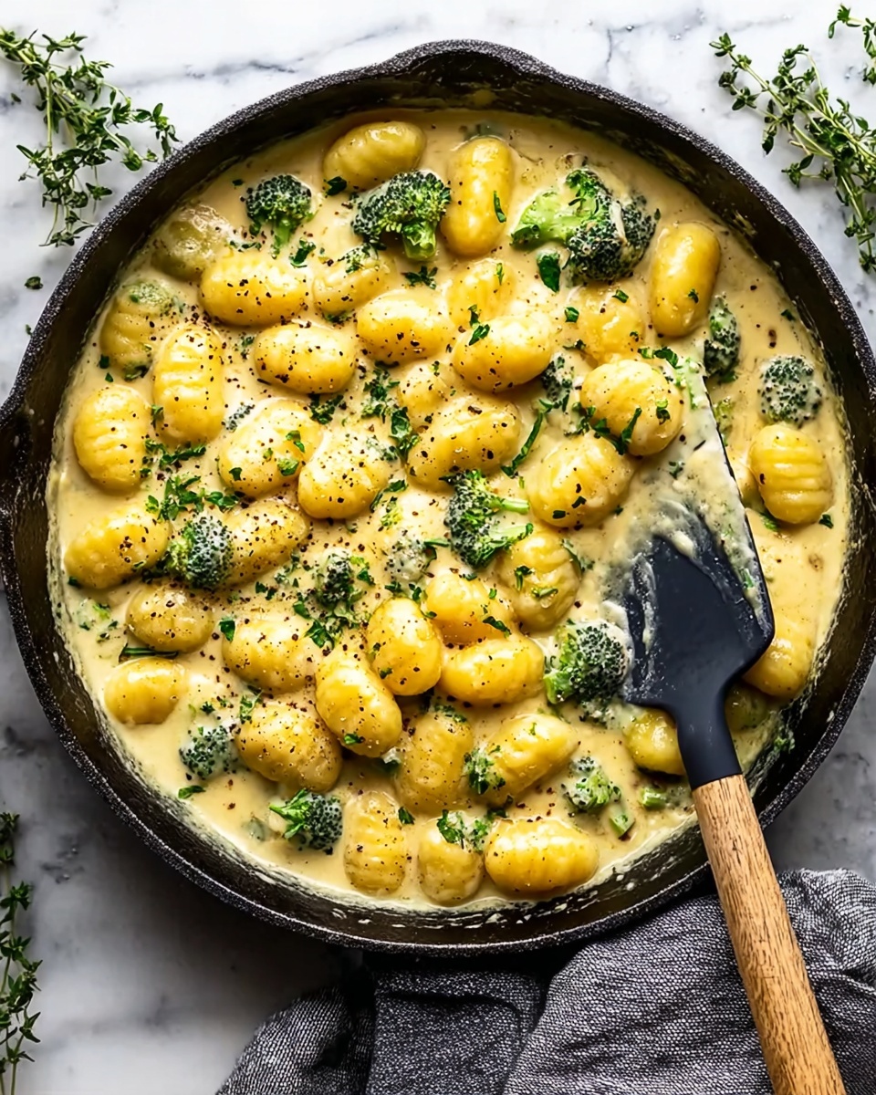 Creamy Lemon Pesto Gnocchi with Broccoli Recipe - Recipe Image