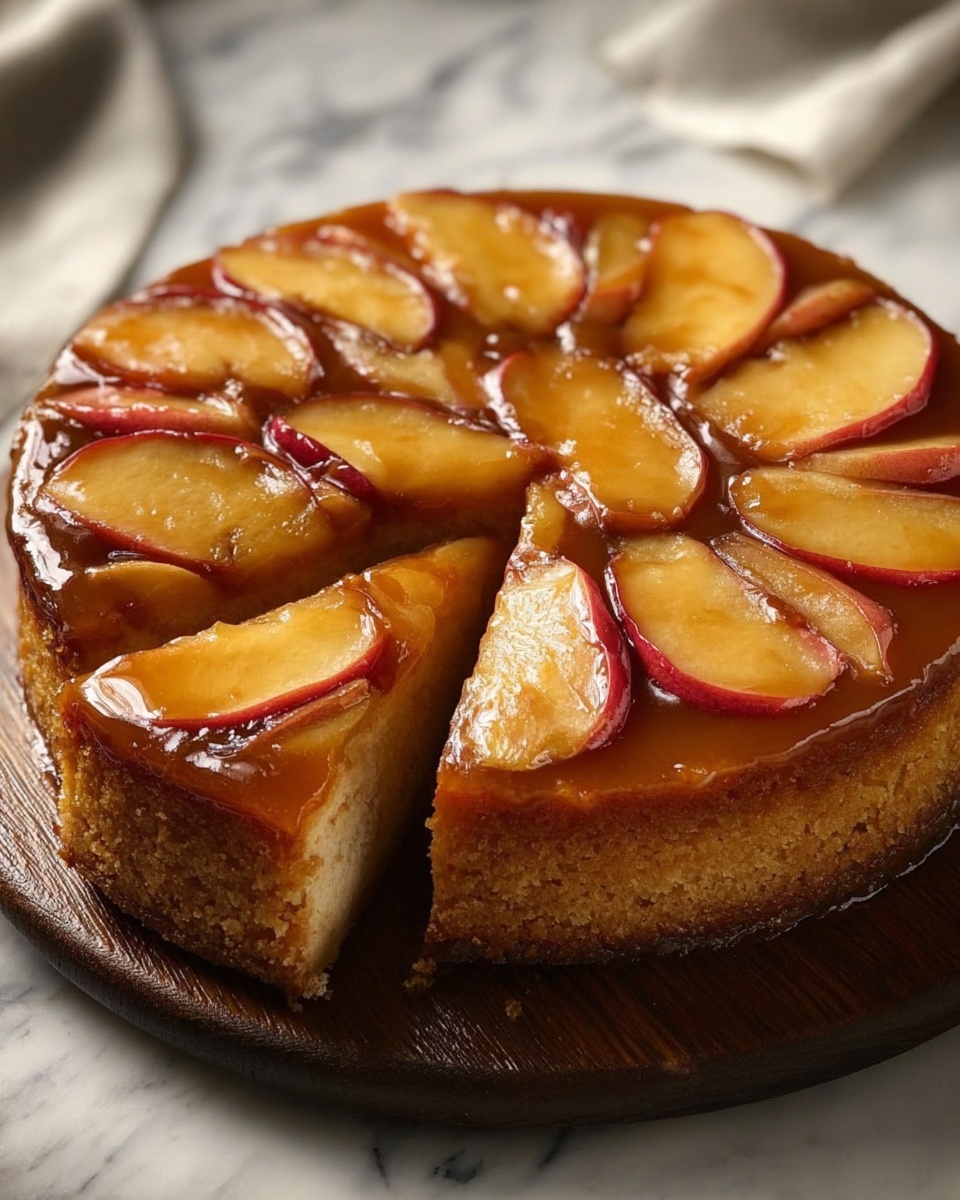 Brown Butter Apple Upside Down Cake Recipe - Recipe Image
