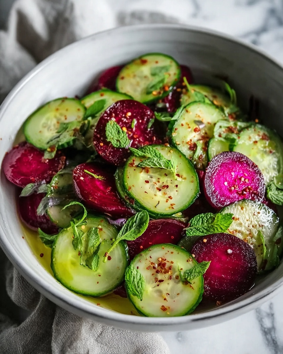 Crisp Cucumber and Beetroot Salad Recipe - Recipe Image