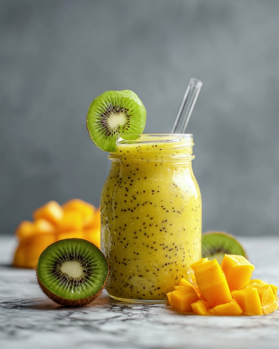 Mango Kiwi Smoothie Recipe - Recipe Image