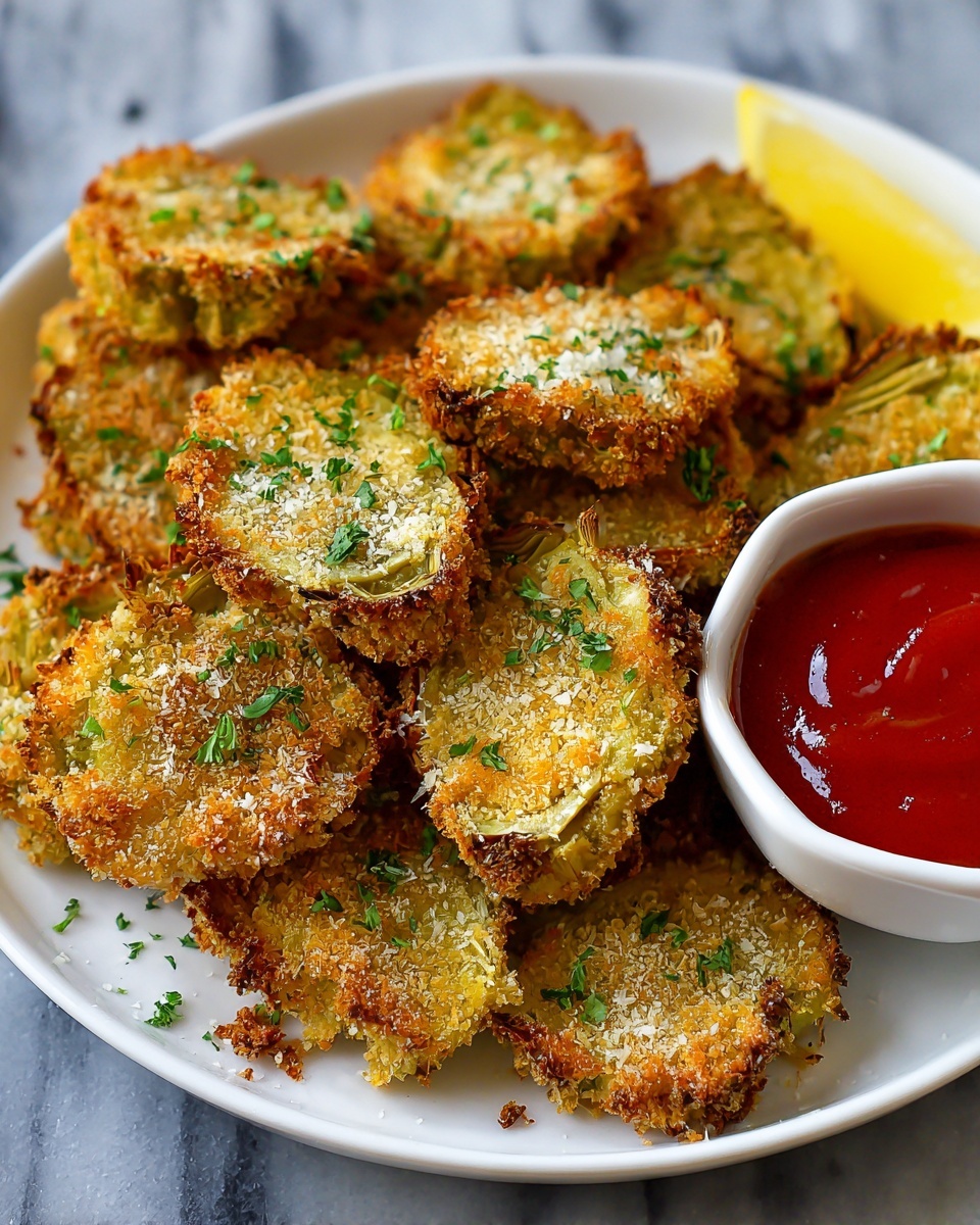 Baked Parmesan Artichoke Hearts Recipe - Recipe Image